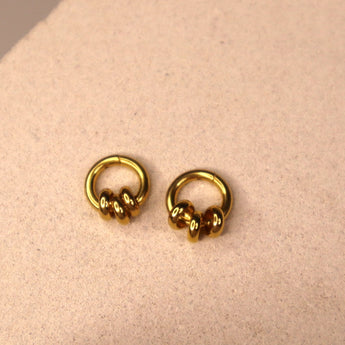 Boucles d'oreilles 3 anneaux - LOLA