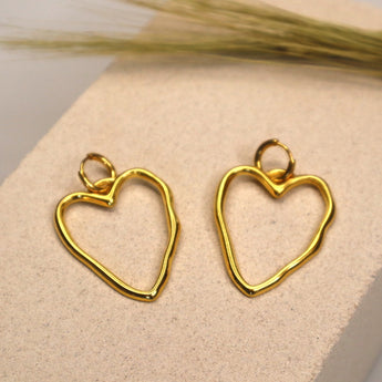 Boucles d'oreilles coeur ouvert - CATO