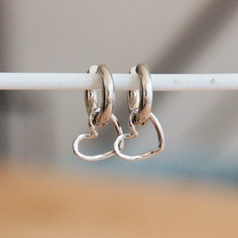 Boucles d'oreilles coeur ouvert - SOPHIE