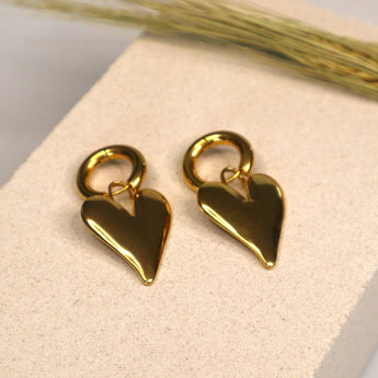 Boucles d'oreilles avec coeur XL - MINA