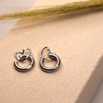 Boucles d'oreilles coeur ouvert - SOPHIE