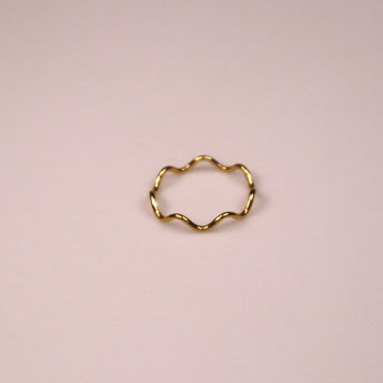 Bague minimaliste 'Vagues'