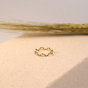 Minimalistische ring 'Waves'